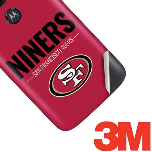 NFL San Francisco 49ers Team Motto Moto E5 Play Skin